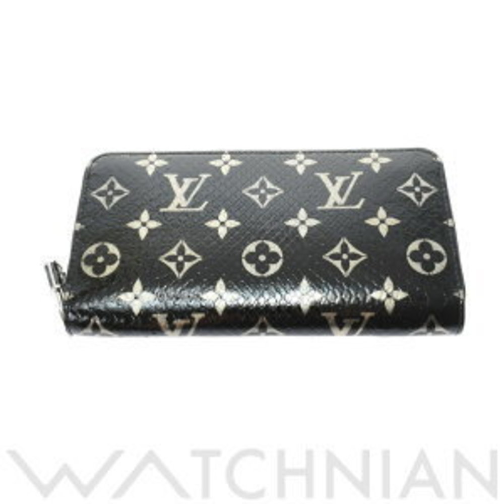 Louis Vuitton Wallet Python Leather Black Zippy L… - image 2